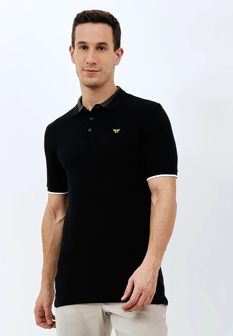 Emba Classic Polo Shirt Lengan Pendek Material Lacos - Biogo