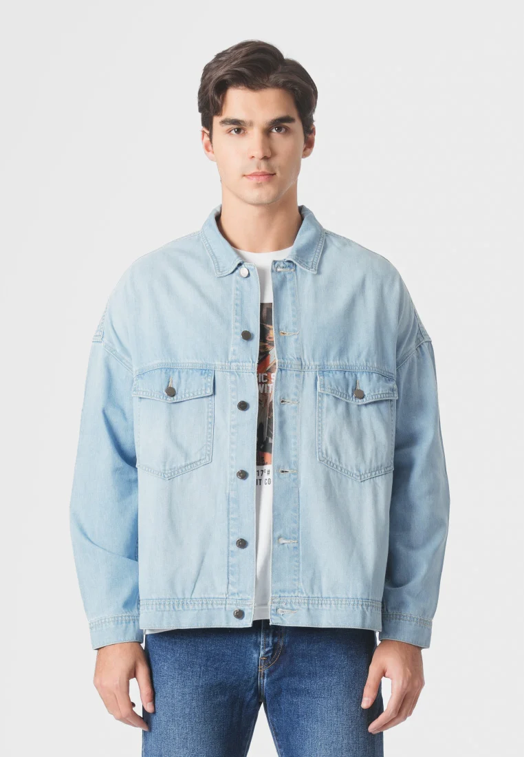 Emba Denim - David Jaket Loose Fit Bahan Denim