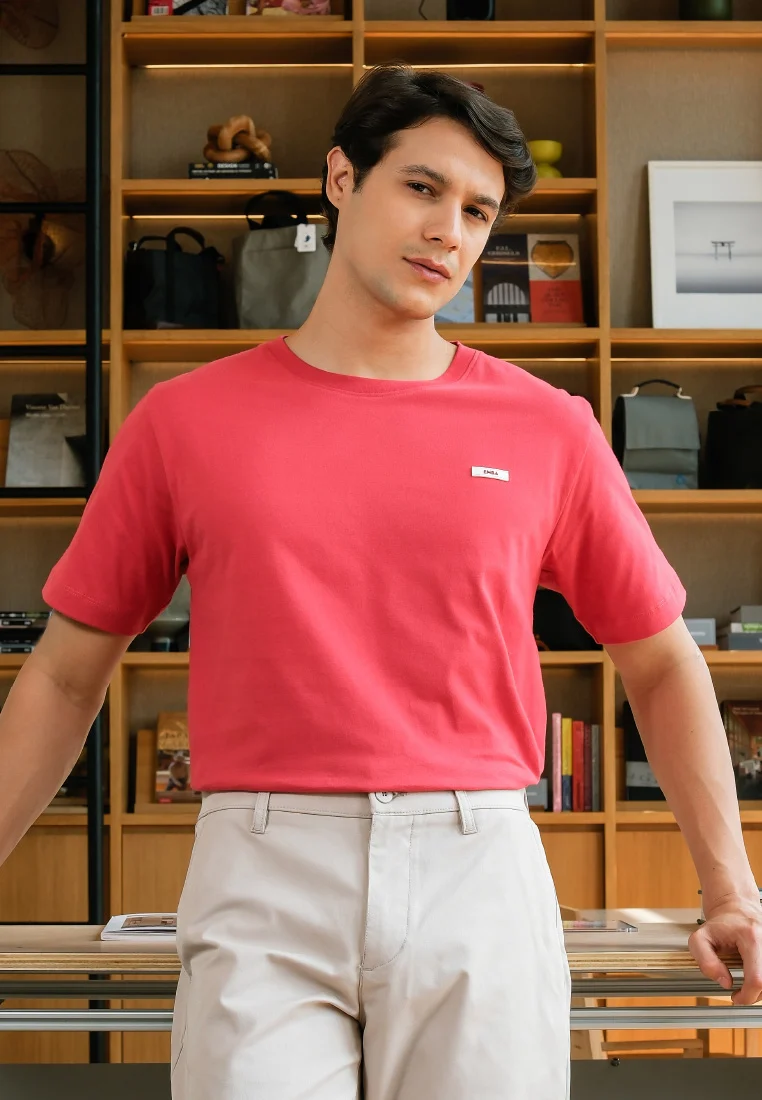 Emba Classic - T-Shirt Eros Lengan Pendek Katun Regular Fit Collection